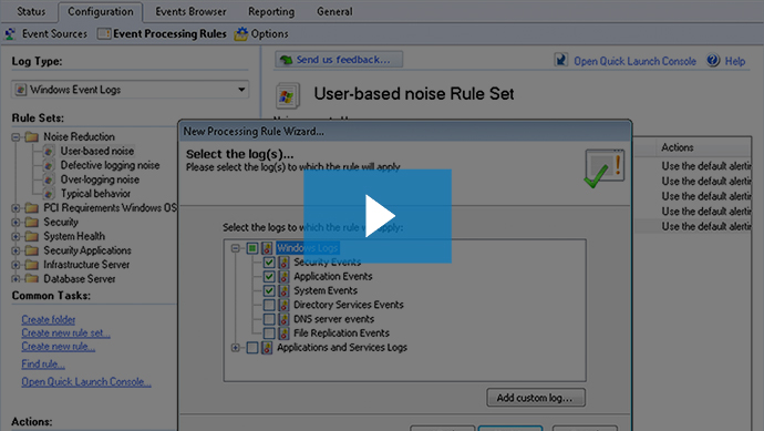 07 - Log processing rules and scanning profiles